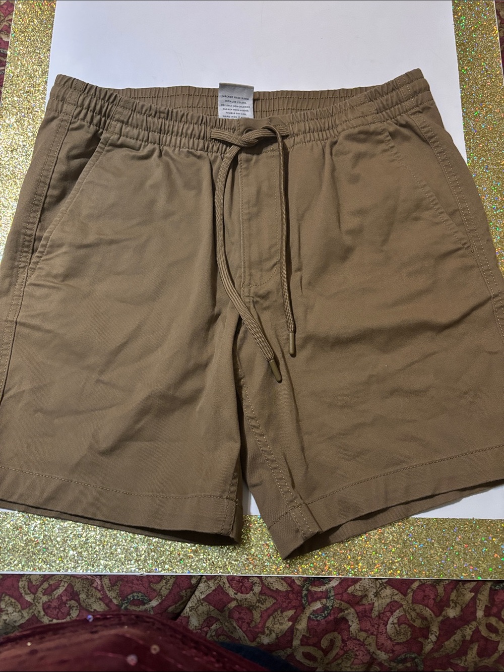 St. John's Bay Men's Drawstring Shorts - Tan